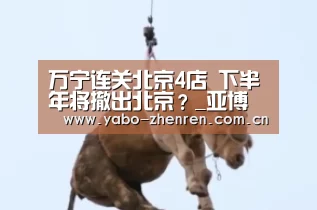 万宁连关北京4店 下半年将撤出北京?_亚博平台(图3) 亚博平台